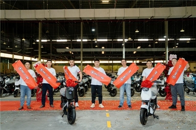 爱玛POWELLDD越南首发200台,爱玛积极布局开拓东南亚市场再谱新篇章